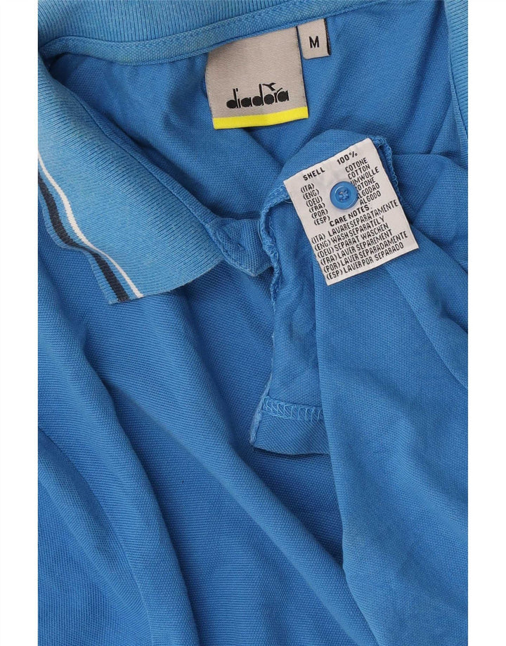 Polo Diadora Hombre Algodón Azul Medio