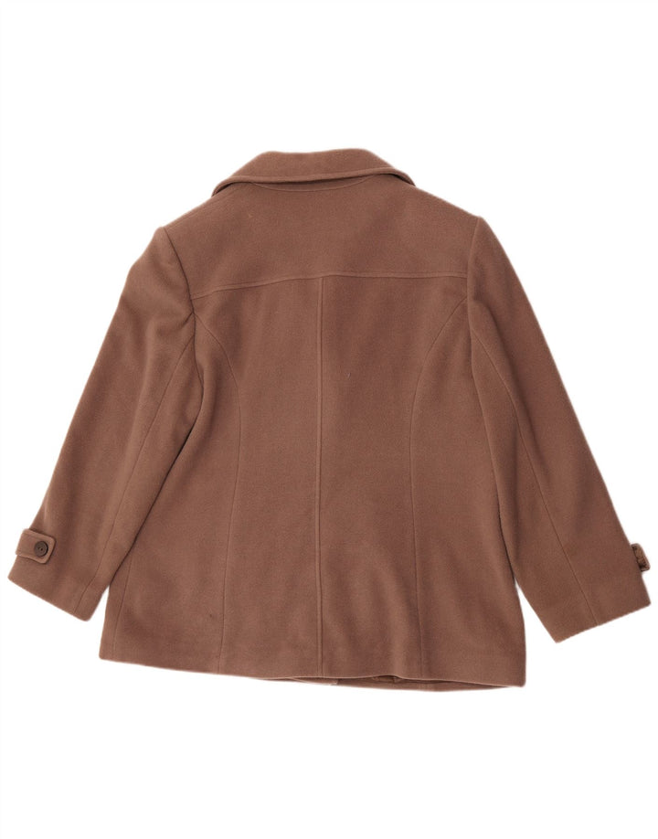 Eastex - Chaquetón para mujer, talla 40, XL, lana marrón