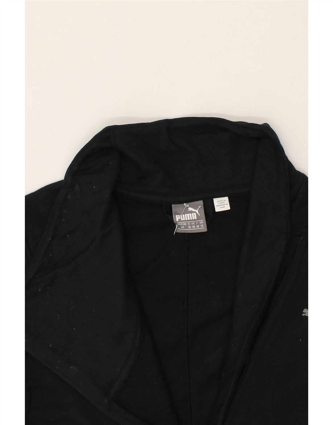 PUMA Chaqueta de chándal para mujer UK 10 Small Black