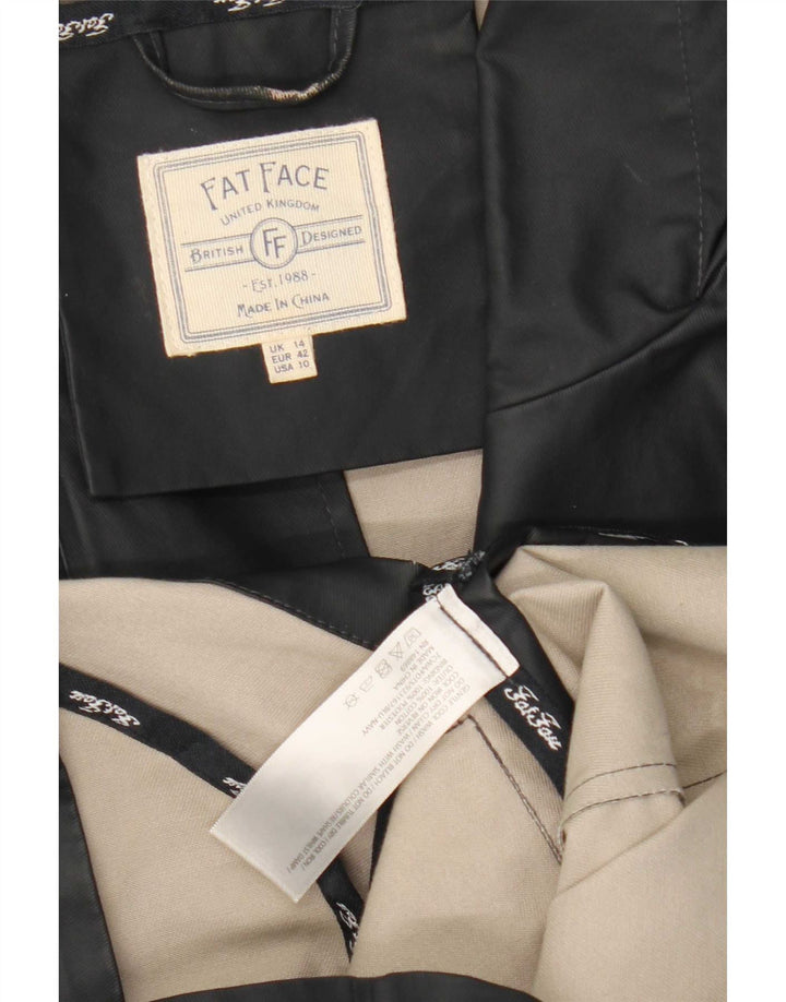 Chubasquero con capucha para mujer Fat Face UK 44 Grande Azul marino Poliéster