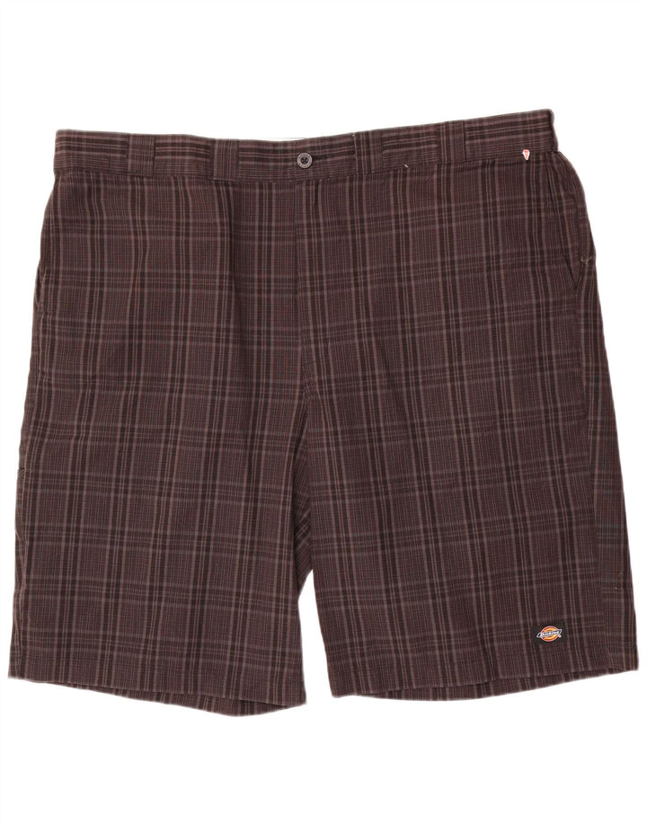 Dickies Pantalones cortos cargo de corte regular para hombre W46 3XL Marrón a cuadros