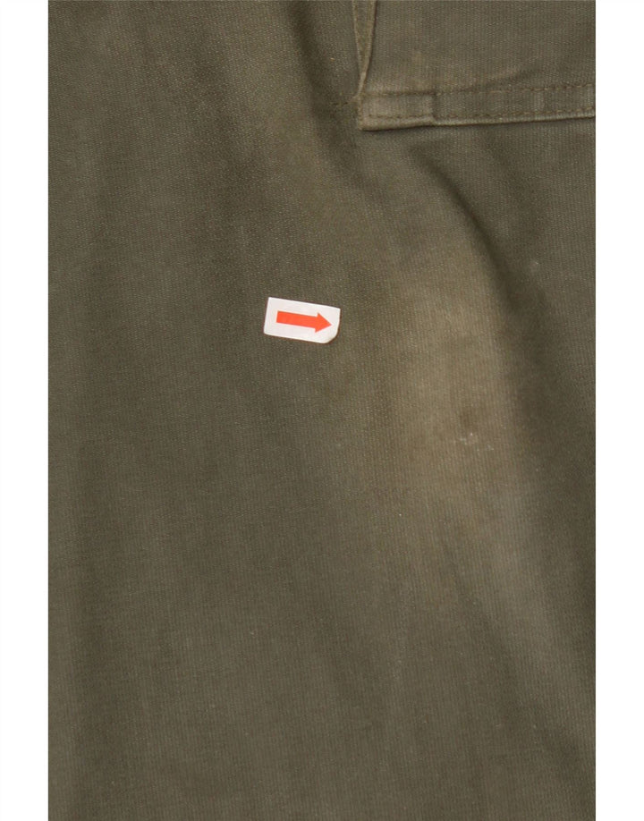 VINTAGE Pantalón cargo recto para hombre W30 L28 Algodón caqui