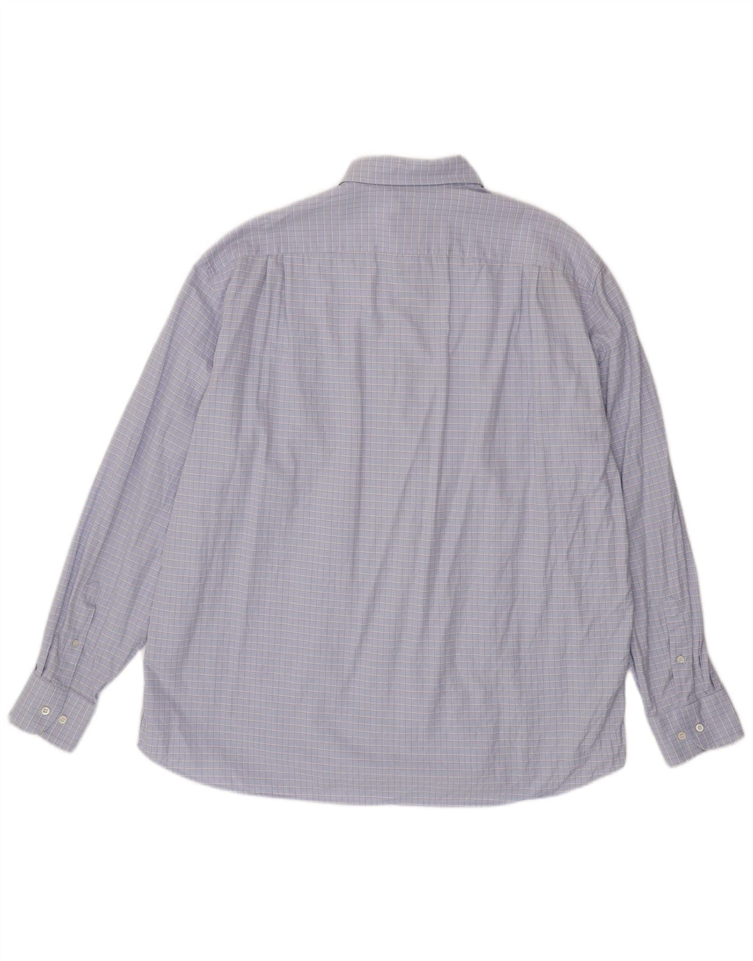 Camisa HUGO BOSS para hombre Talla 45 17 1/2 XL Algodón a cuadros morado