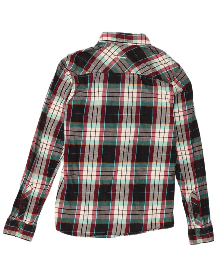 Quiksilver Camisa De Franela De Corte Medio A Cuadros Multicolor Mediano para Hombre