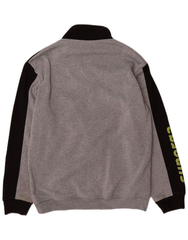 Superga Mens Graphic Chándal Top Chaqueta 2XL Gris Colorblock Poliéster