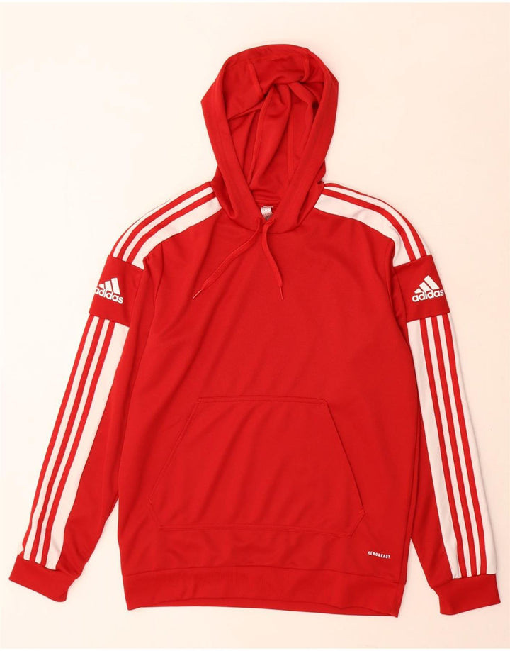 Adidas Hombre Aeroready Sudadera Con Capucha Jersey Medio Rojo Poliéster