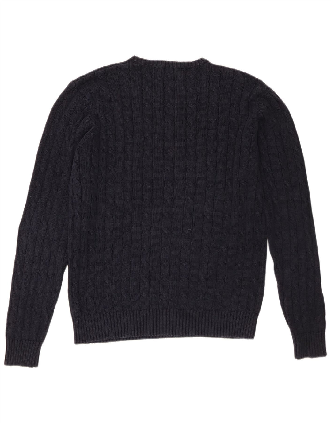 Marks & Spencer Jersey de cuello redondo azul Harbor para hombre Azul marino mediano
