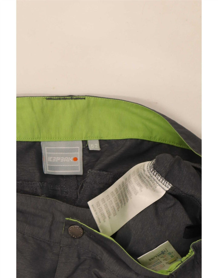 Icepeak Pantalones cortos cargo para hombre IT 52 XL W36 Poliamida gris
