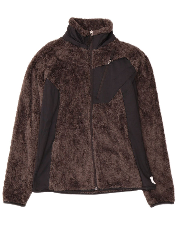 Columbia Chaqueta polar para mujer UK 44 Poliéster color block gris medio