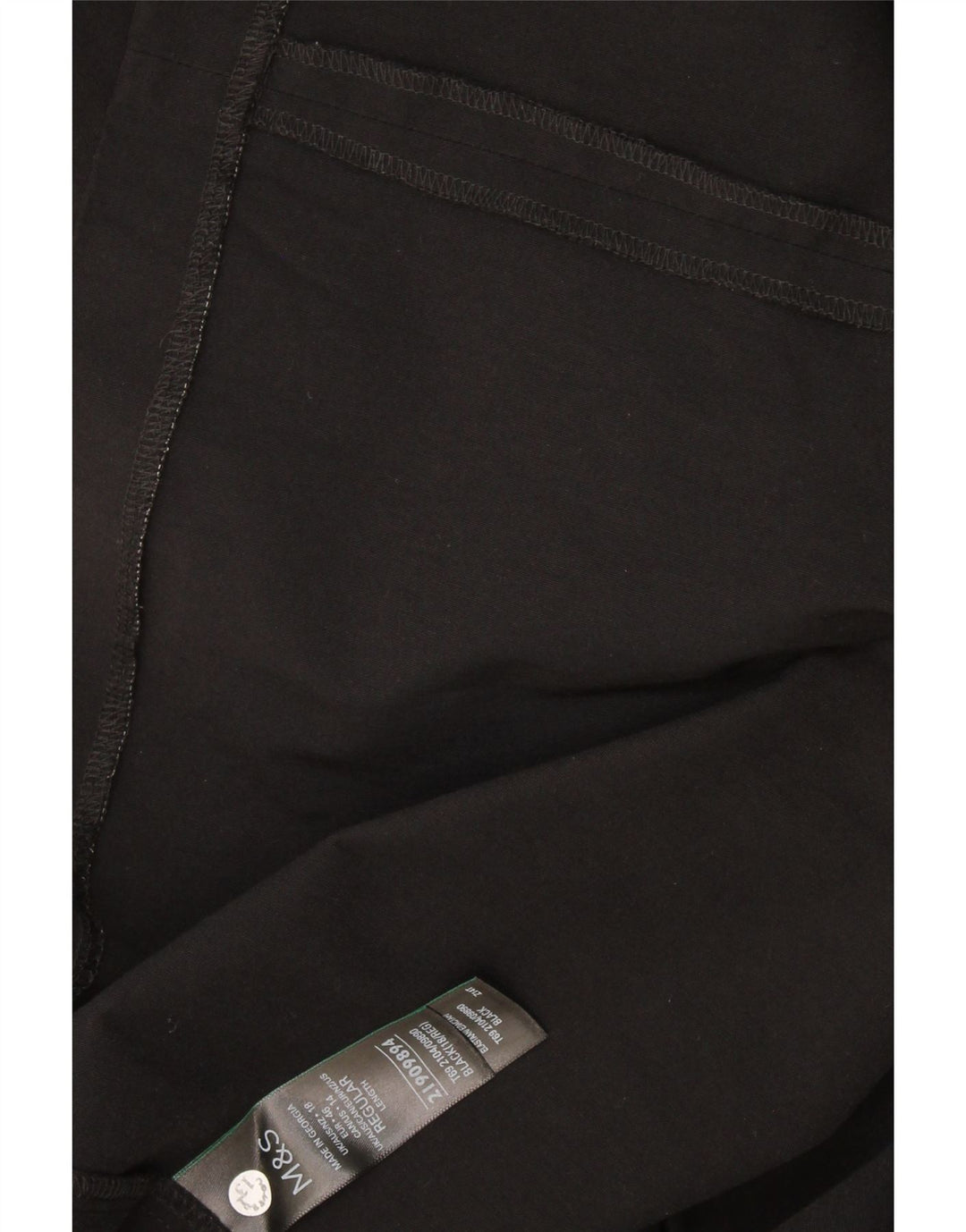 Marks & Spencer Vestido sin Tirantes para Mujer UK 40 XL Viscosa Negra