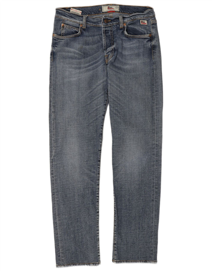 Roy Rogers Vaqueros rectos para hombre W34 L32 Algodón azul