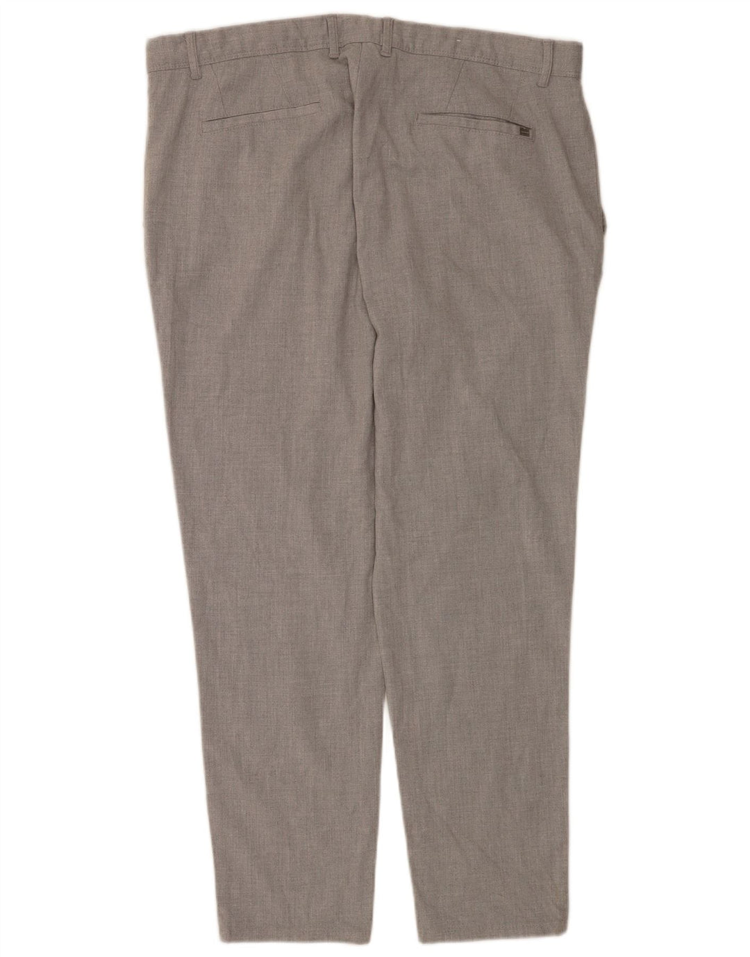Zara Pantalón chino ajustado para hombre EU 48 XL W38 L29 Poliéster gris