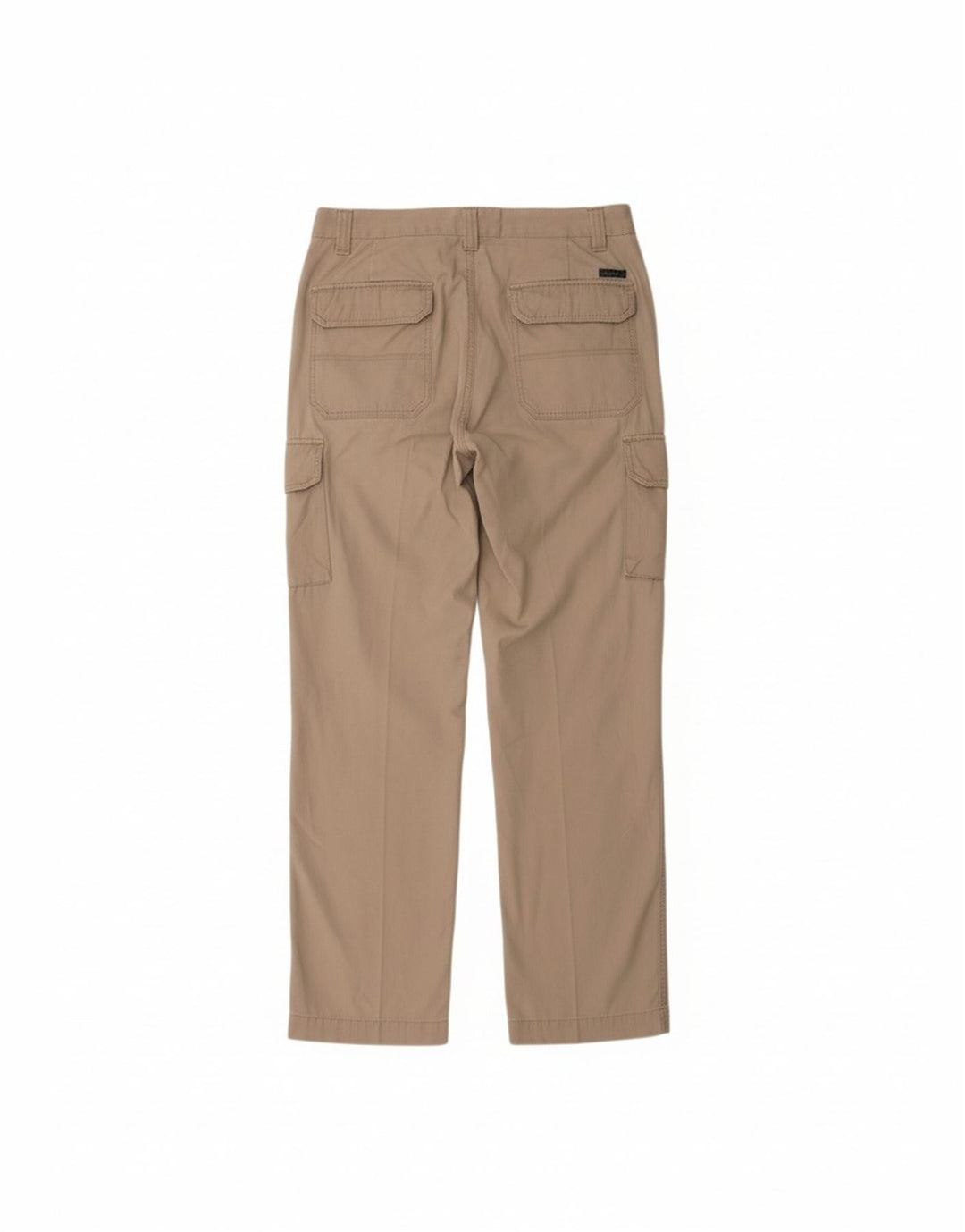 VINTAGE Mens Straight Cargo Trousers Medium W32 L32 Beige Cotton