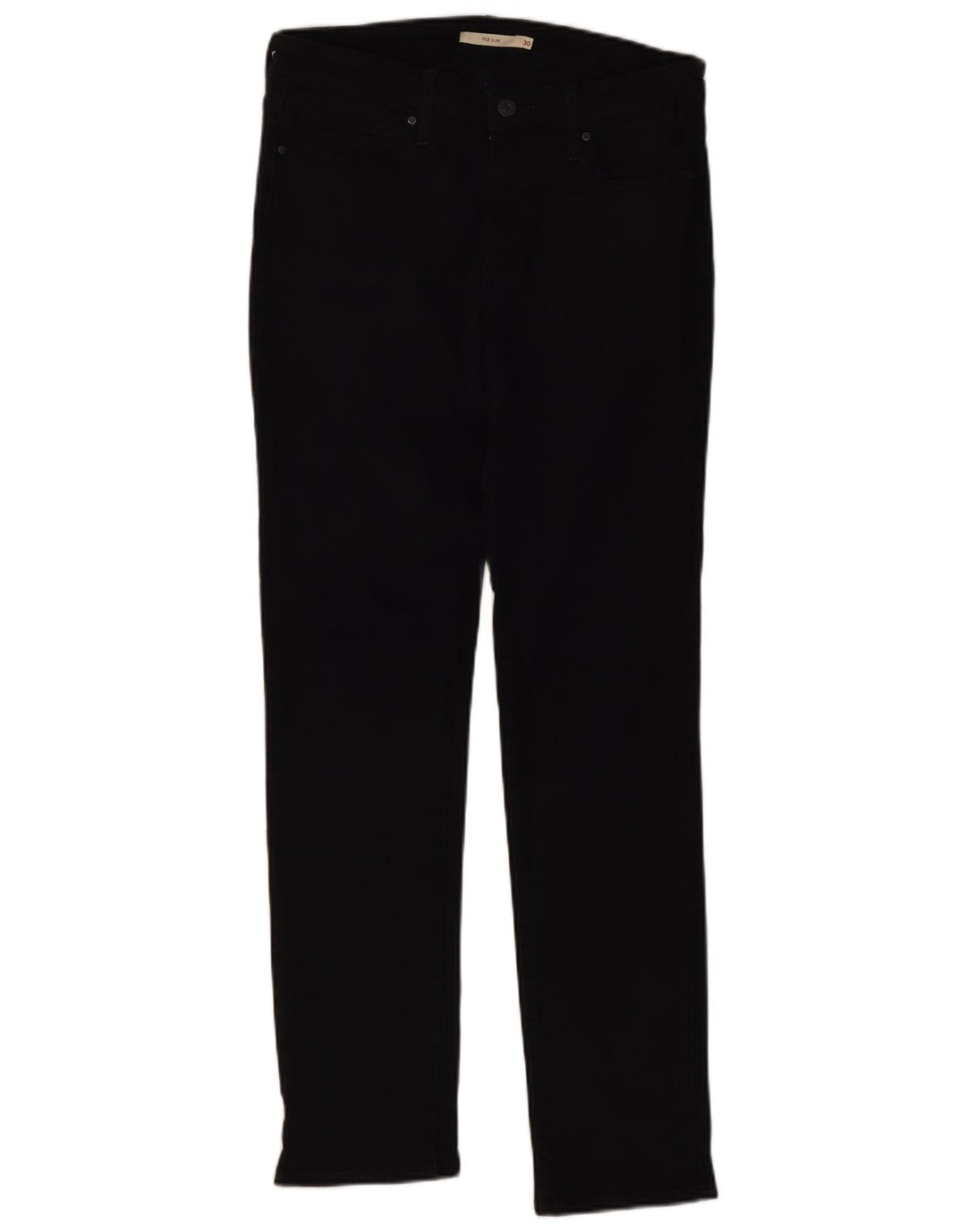 Levi's Mujer 712 Slim Jeans W30 L32 Algodón Negro