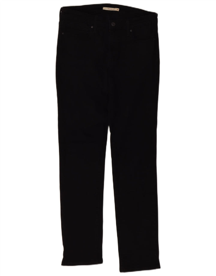 Levi's Mujer 712 Slim Jeans W30 L32 Algodón Negro