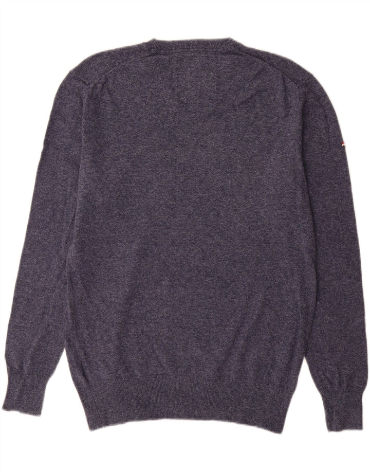 Superdry Jersey De Cuello Redondo Para Hombre De Algodón Azul Marino Medio