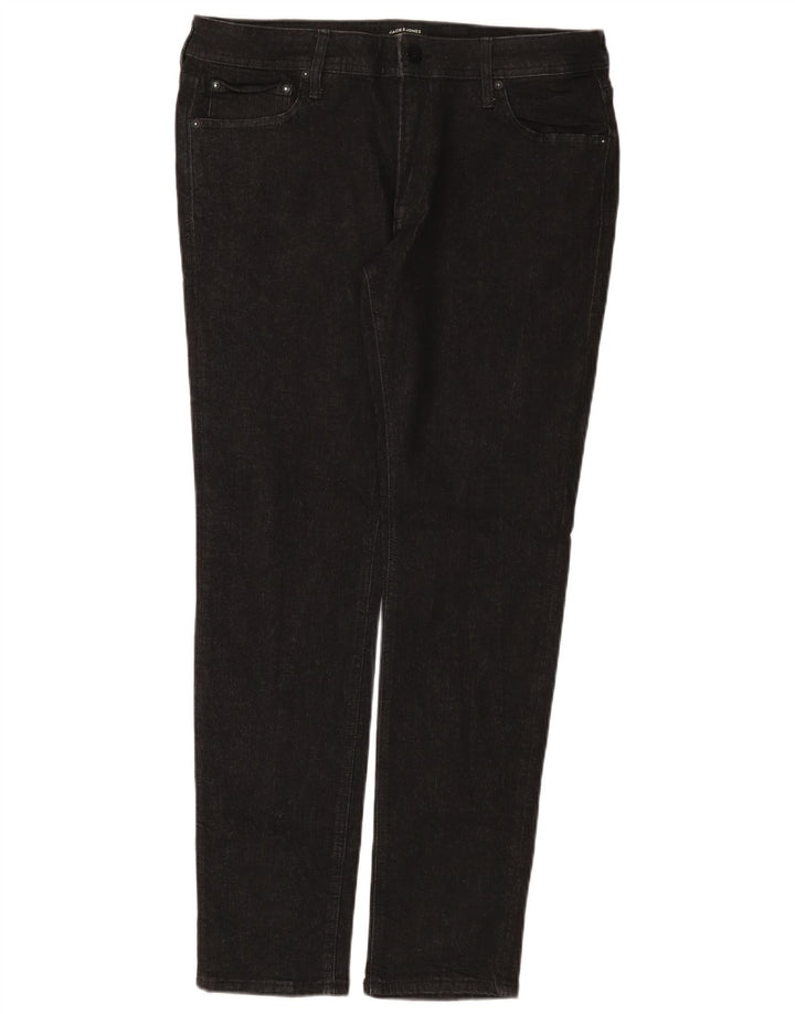 Jack & Jones Vaqueros ajustados para hombre W36 L32 Algodón negro