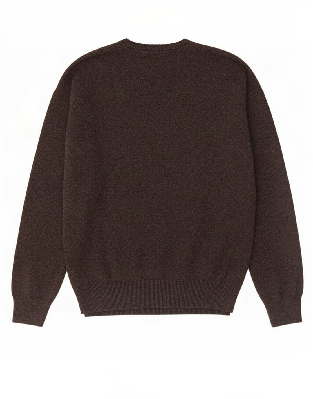 Marks & Spencer Jersey con Cuello en V y Ajuste Regular para Hombre 3XL Lana marrón