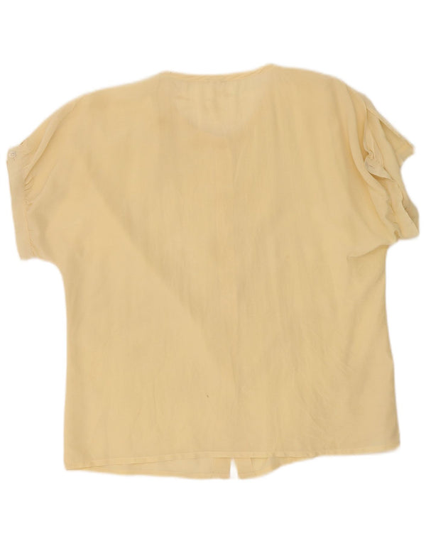 Berri Blusa camisera de manga corta para mujer EU 38 Medium Yellow