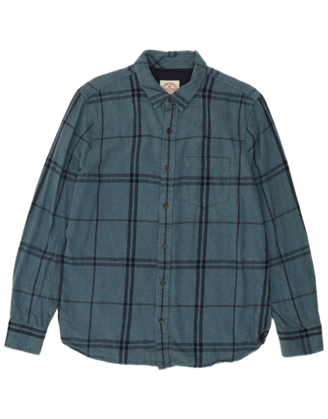 Camisa de franela para hombre de Fat Face de algodón a cuadros en azul medio
