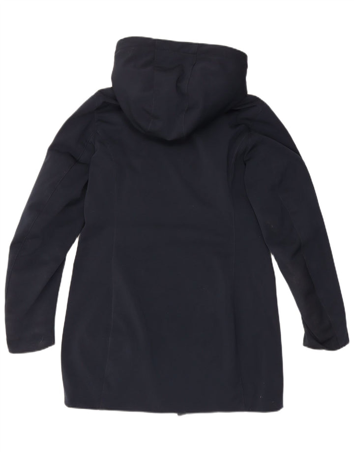 Ciesse Piumini Abrigo acolchado con capucha para mujer UK 44 Azul marino mediano