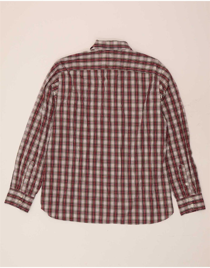 Camisa Tommy Hilfiger Hombre XL Algodón Cuadros Rojos