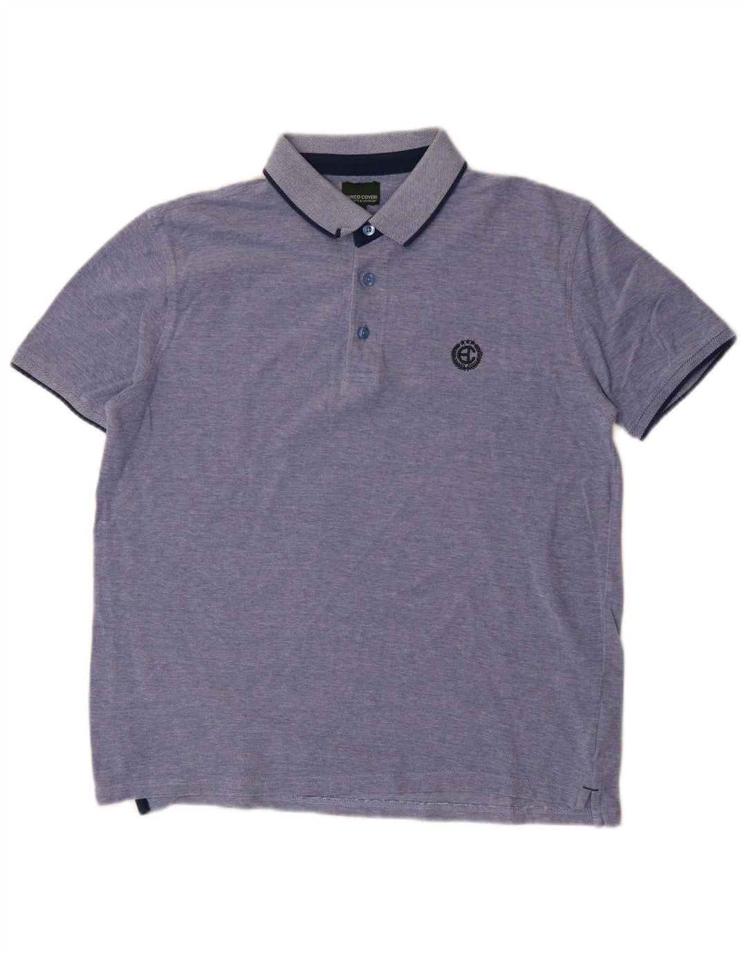 Enrico Coveri Polo Hombre Algodón Azul Medio
