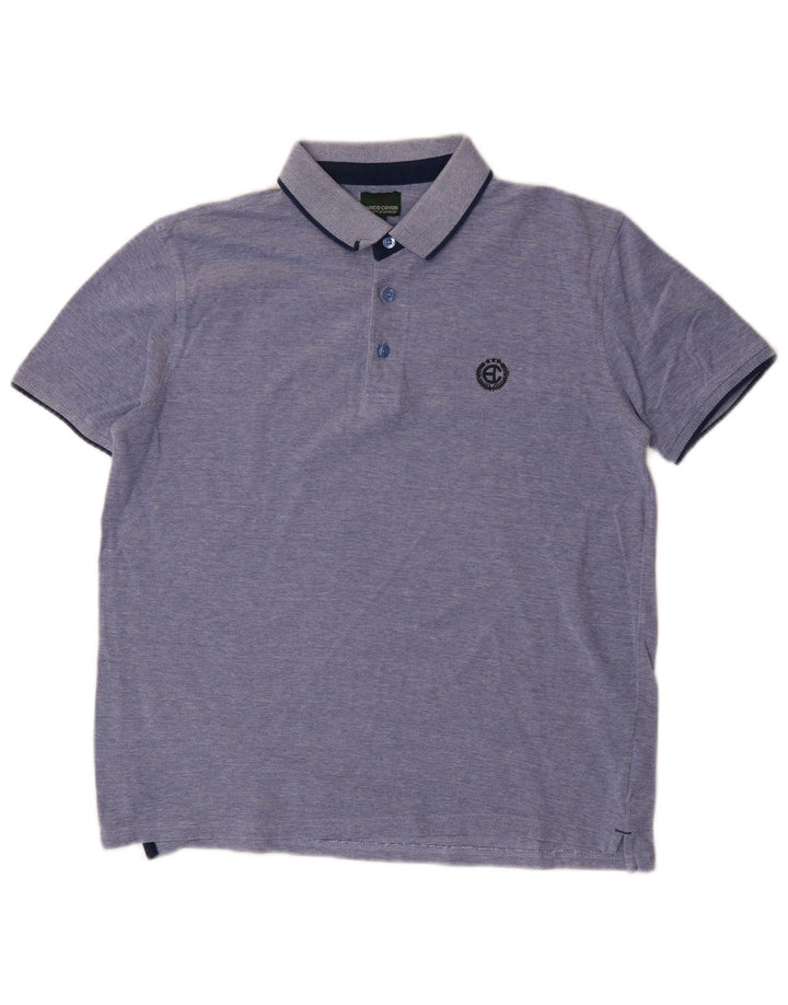 Enrico Coveri Polo Hombre Algodón Azul Medio