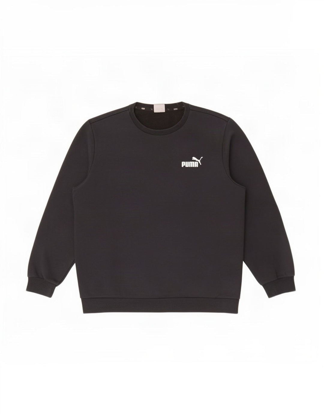 Puma Hombre Sudadera Jumper Grande Algodón Negro