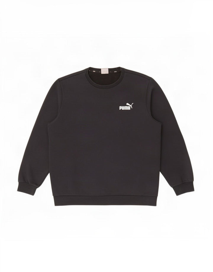 Puma Hombre Sudadera Jumper Grande Algodón Negro