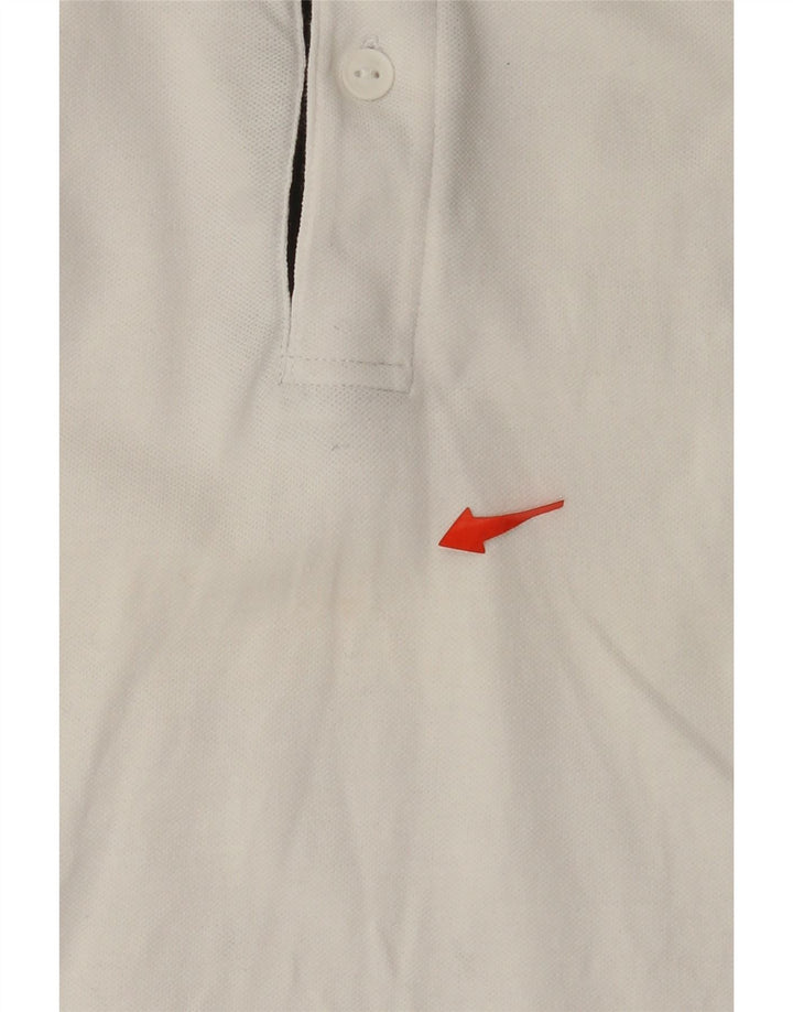 SUN68 Mens Polo Shirt 2XL White Cotton