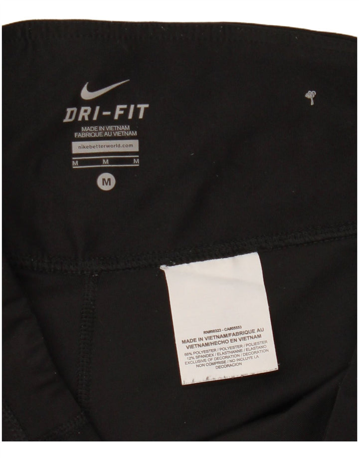 Nike Dri Fit Capri Pantalones de chándal para Mujer UK 44 Mediano Negro Poliéster