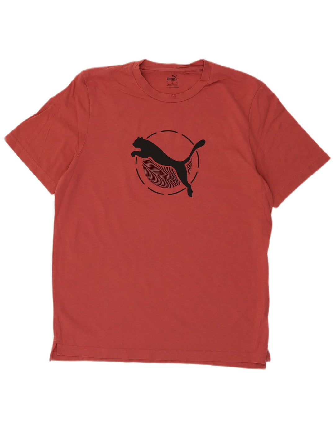 Puma - Camiseta gráfica para hombre, talla grande, algodón rojo