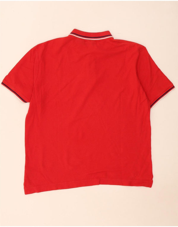 Fila Polo Hombre XL Algodón Rayas Rojas