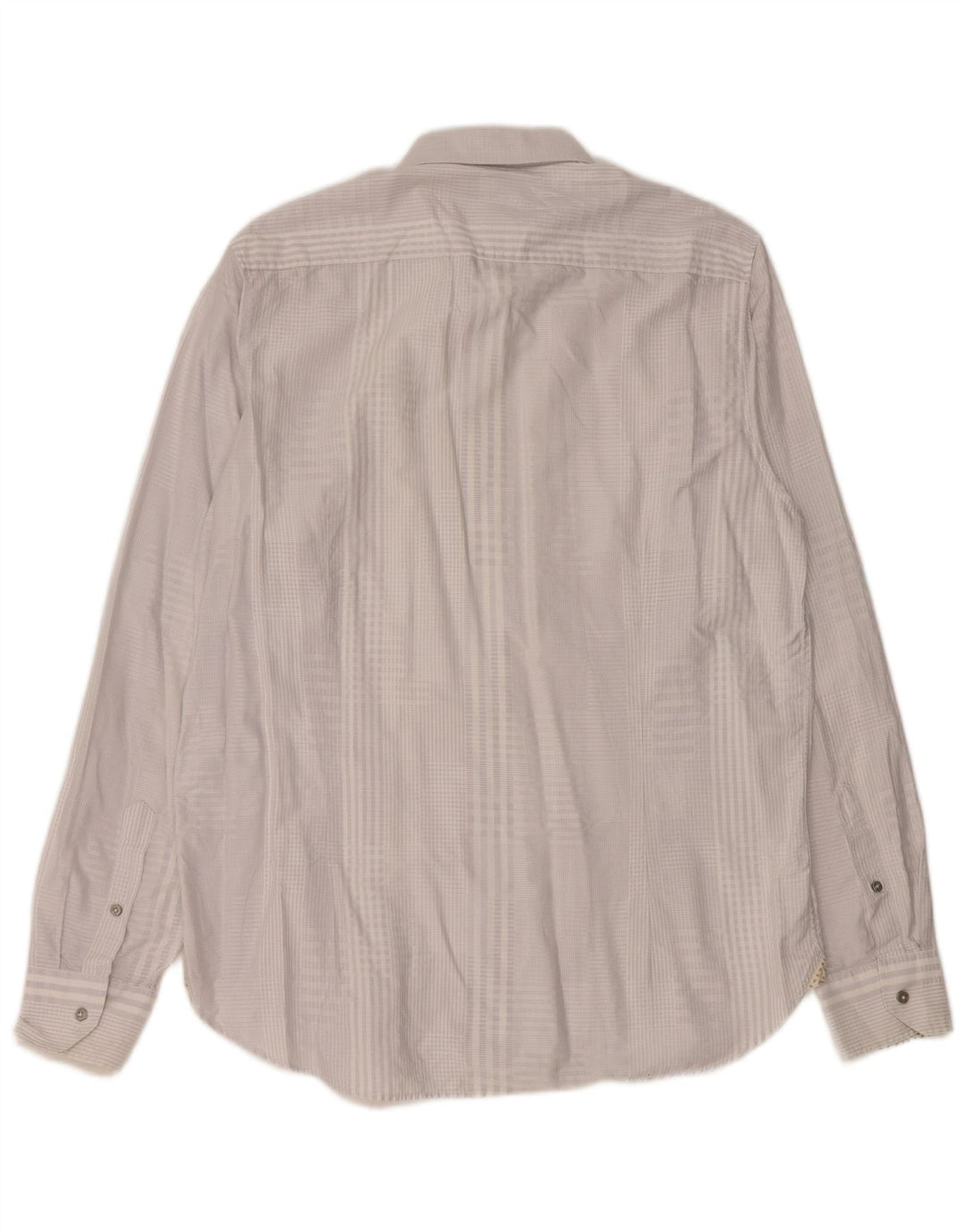 Ted Baker Camisa para hombre Talla 16.5 Grande Algodón a cuadros gris