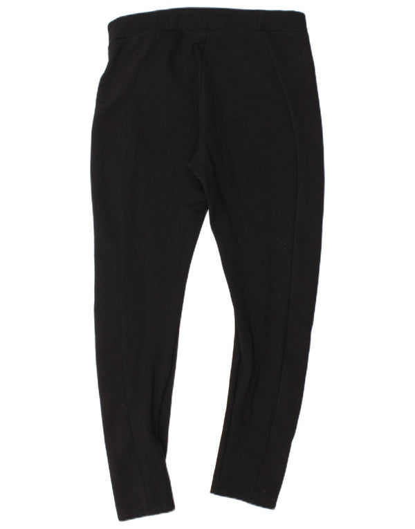 Zara Mujer Leggings UK 44 Grande Viscosa Negra