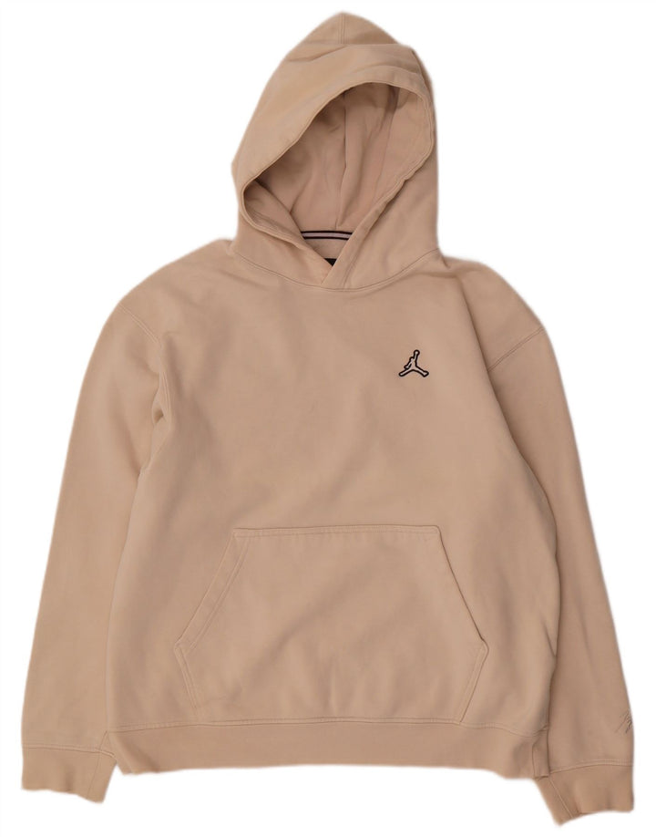 Jordan - Sudadera con capucha para hombre, talla grande, algodón beige