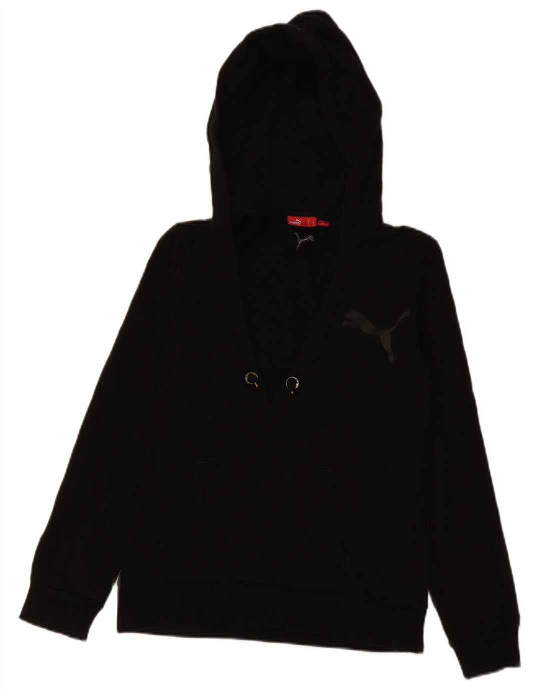 Puma - Sudadera con capucha para mujer, talla 10, color negro