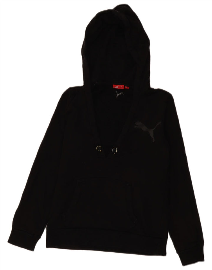 Puma - Sudadera con capucha para mujer, talla 10, color negro