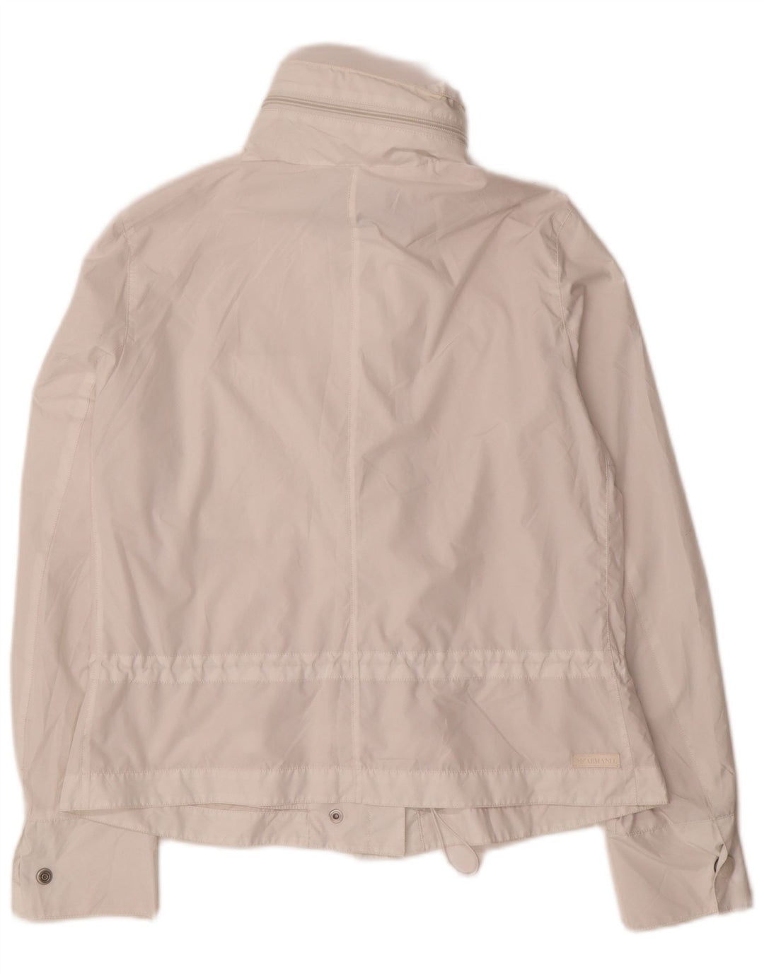 Armani Jeans Chaqueta cortavientos para mujer UK 8 Small Poliéster blanco