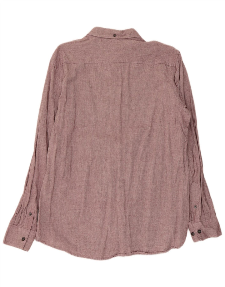 Camisa para hombre French Connection Grande de algodón rosa