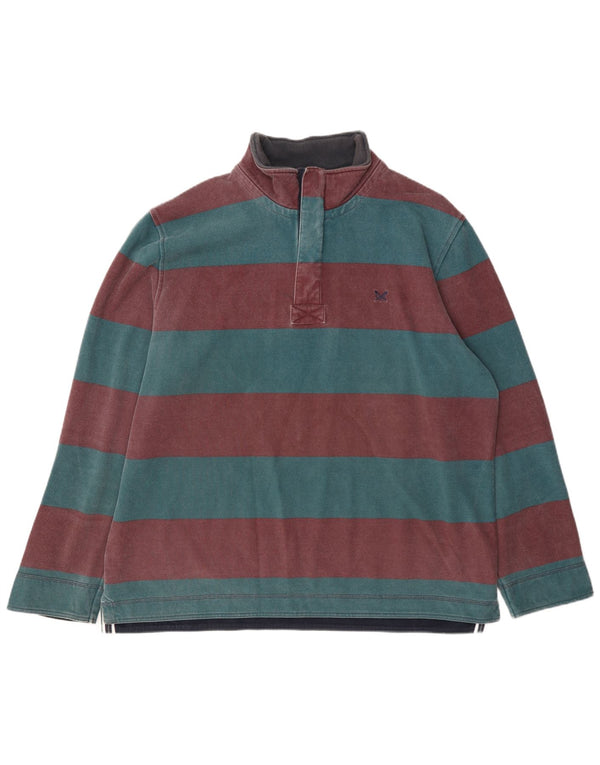 Crew Clothing Sudadera con cuello y cremallera para hombre Jersey 2XL Rayas multicolores