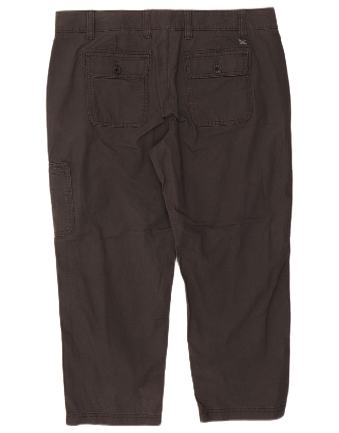 EDDIE BAUER Pantalones capri cargo rectos para mujer US 14 XL W36 L23 Gris