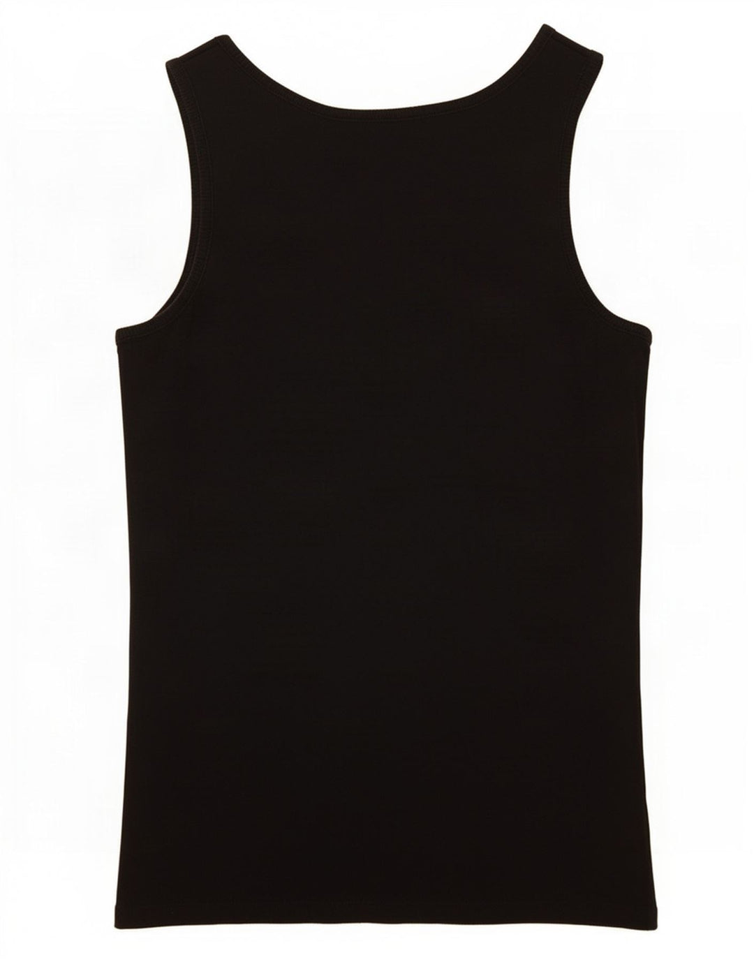 Guess Top sin mangas gráfico para mujer UK 12 Medium Black Cotton