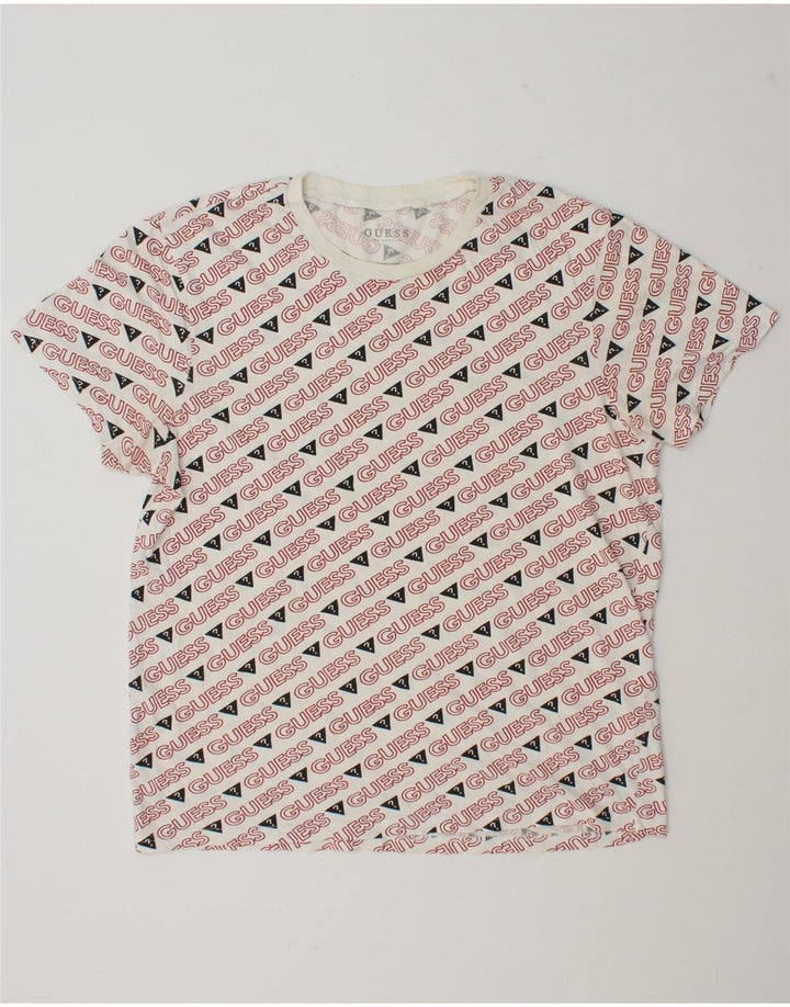 Guess - Camiseta gráfica para hombre, talla grande, color blanco