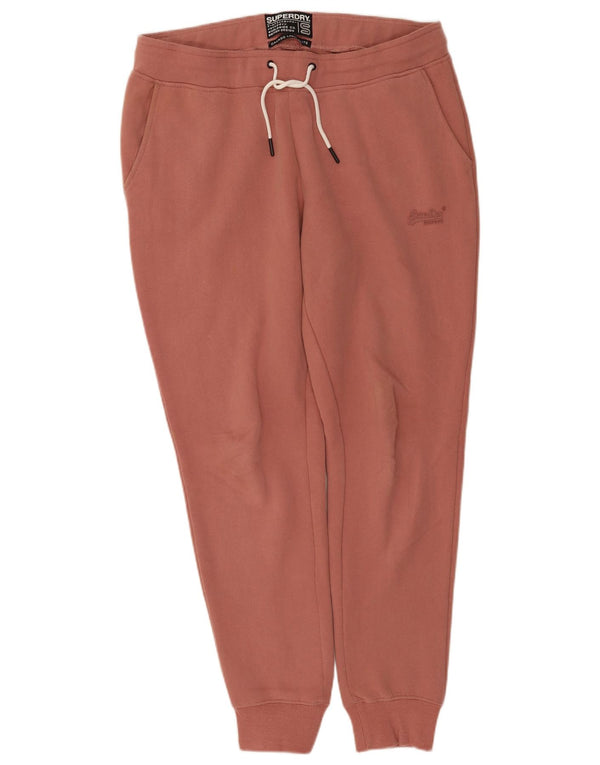 Superdry Pantalones de chándal para mujer Joggers UK 46 Large Pink Cotton