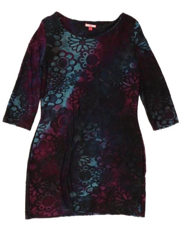 Joe Browns Womens 3/4 Sleeve Sheath Dress UK 10 Small Multicoloured Floral