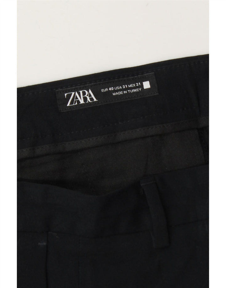Zara Mens Slim Chino Pantalones EU 40 Medium W31 L28 Negro