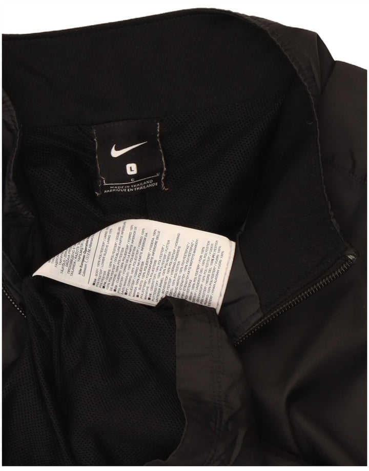 Nike - Chaqueta de chándal para hombre, talla grande, poliéster negro