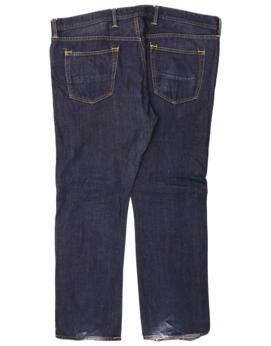 Marks & Spencer Vaqueros rectos para hombre W42 L31 Algodón azul marino